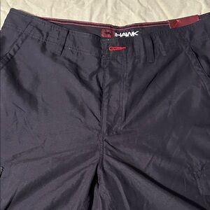 Tony Hawk Black Shorts with Red Stitching